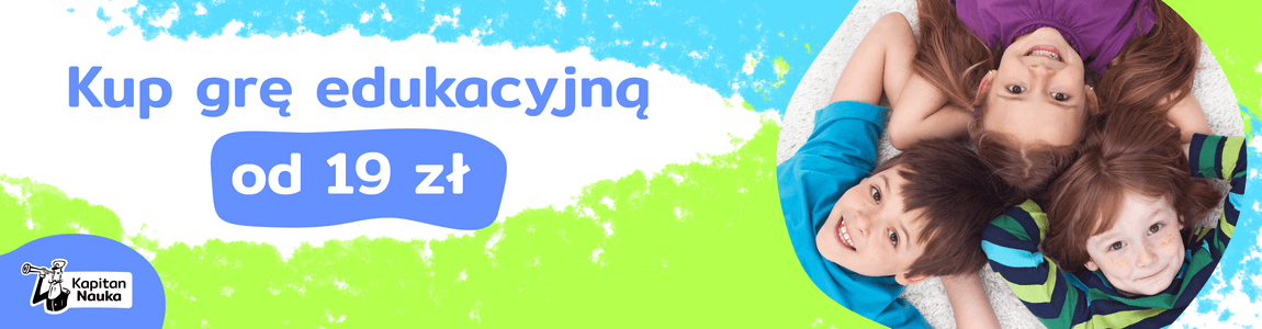 Gry edukacyjne od 19 zł | KapitanNauka.pl